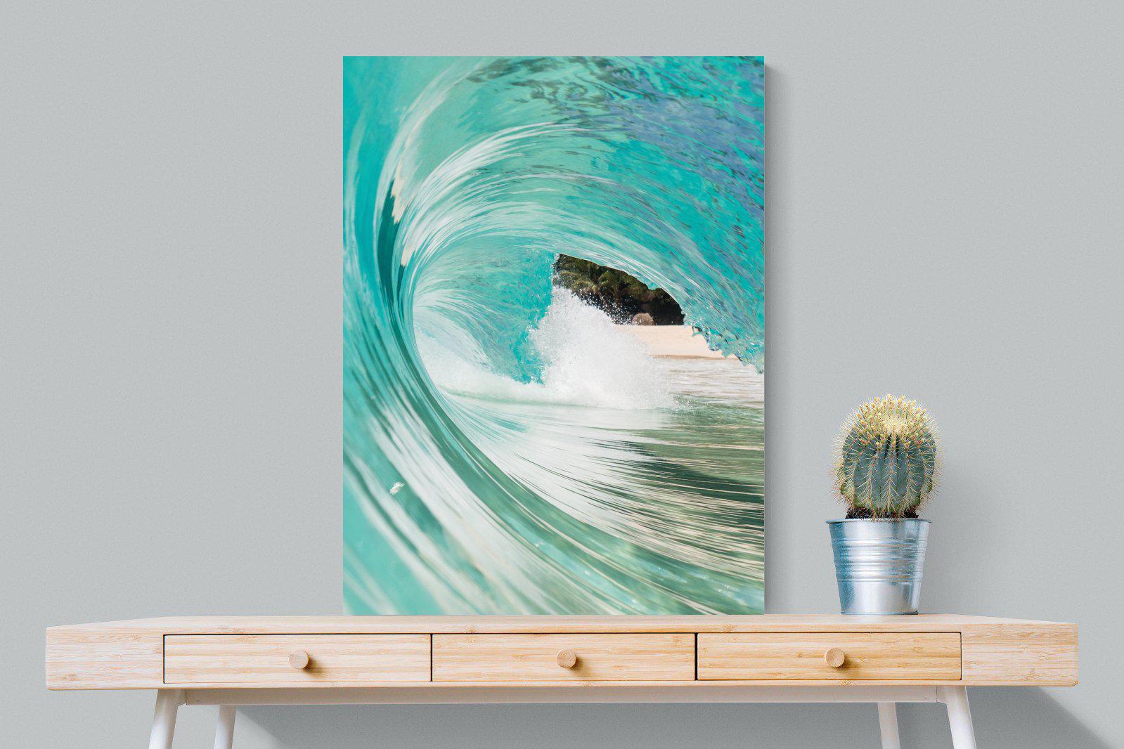 Heart of the Wave-Wall_Art-75 x 100cm-Mounted Canvas-No Frame-Pixalot