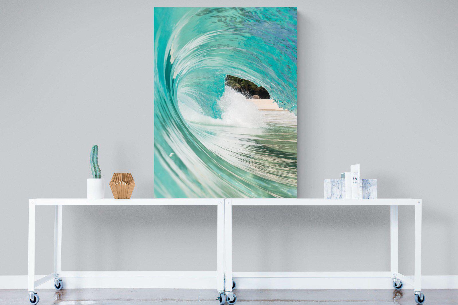 Heart of the Wave-Wall_Art-90 x 120cm-Mounted Canvas-No Frame-Pixalot