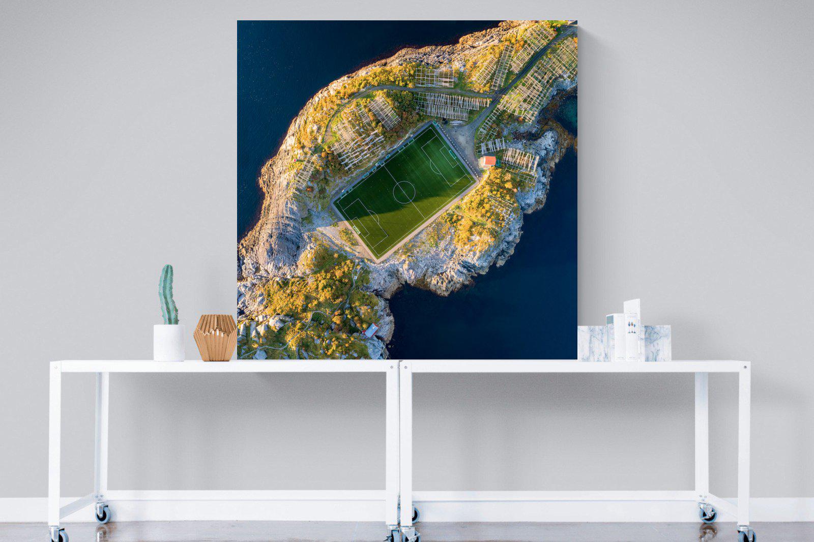 Henningsvaer-Wall_Art-120 x 120cm-Mounted Canvas-No Frame-Pixalot