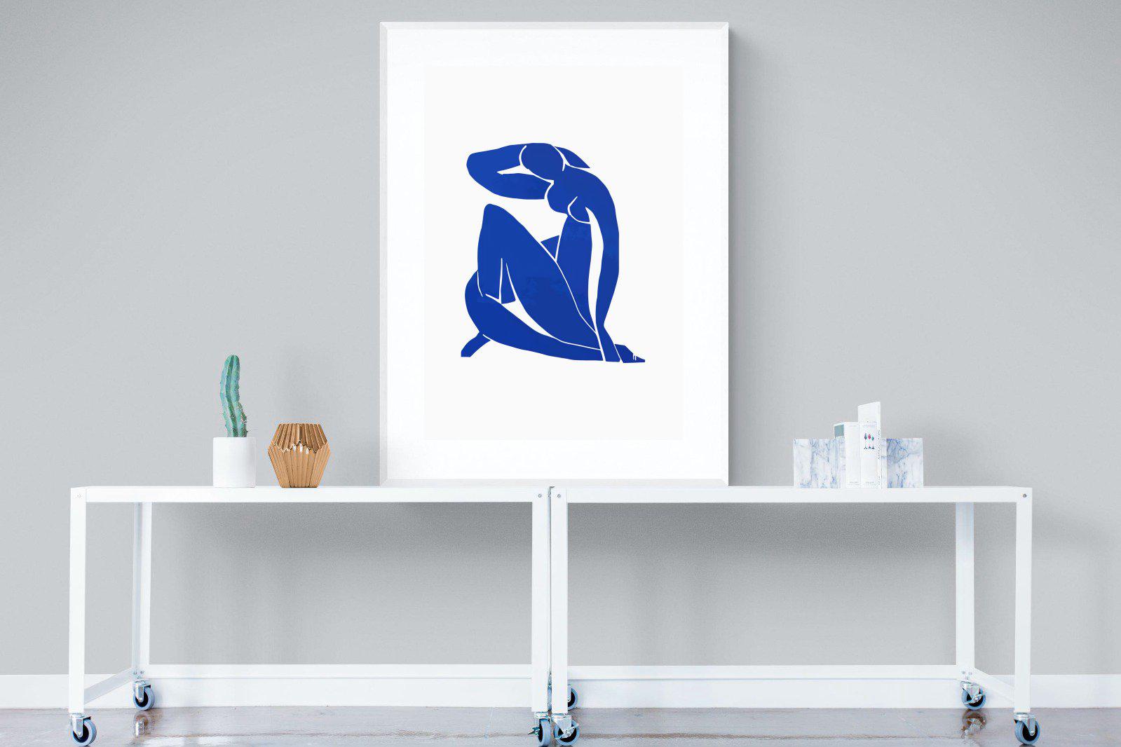 Henri Matisse-Wall_Art-90 x 120cm-Framed Print-White-Pixalot