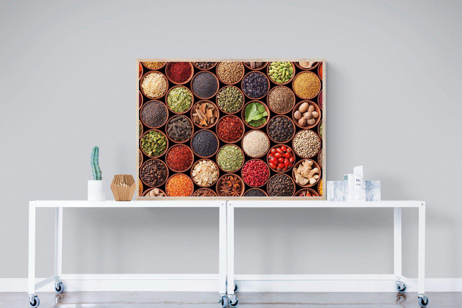 Herbs & Spices-Wall_Art-120 x 90cm-Mounted Canvas-Wood-Pixalot