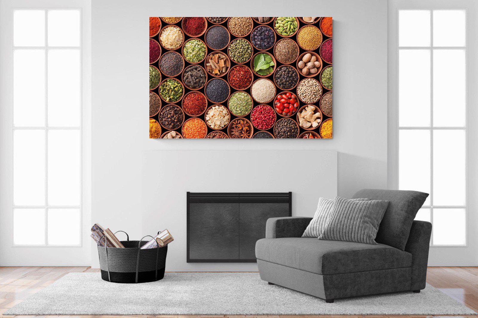 Herbs & Spices-Wall_Art-150 x 100cm-Mounted Canvas-No Frame-Pixalot