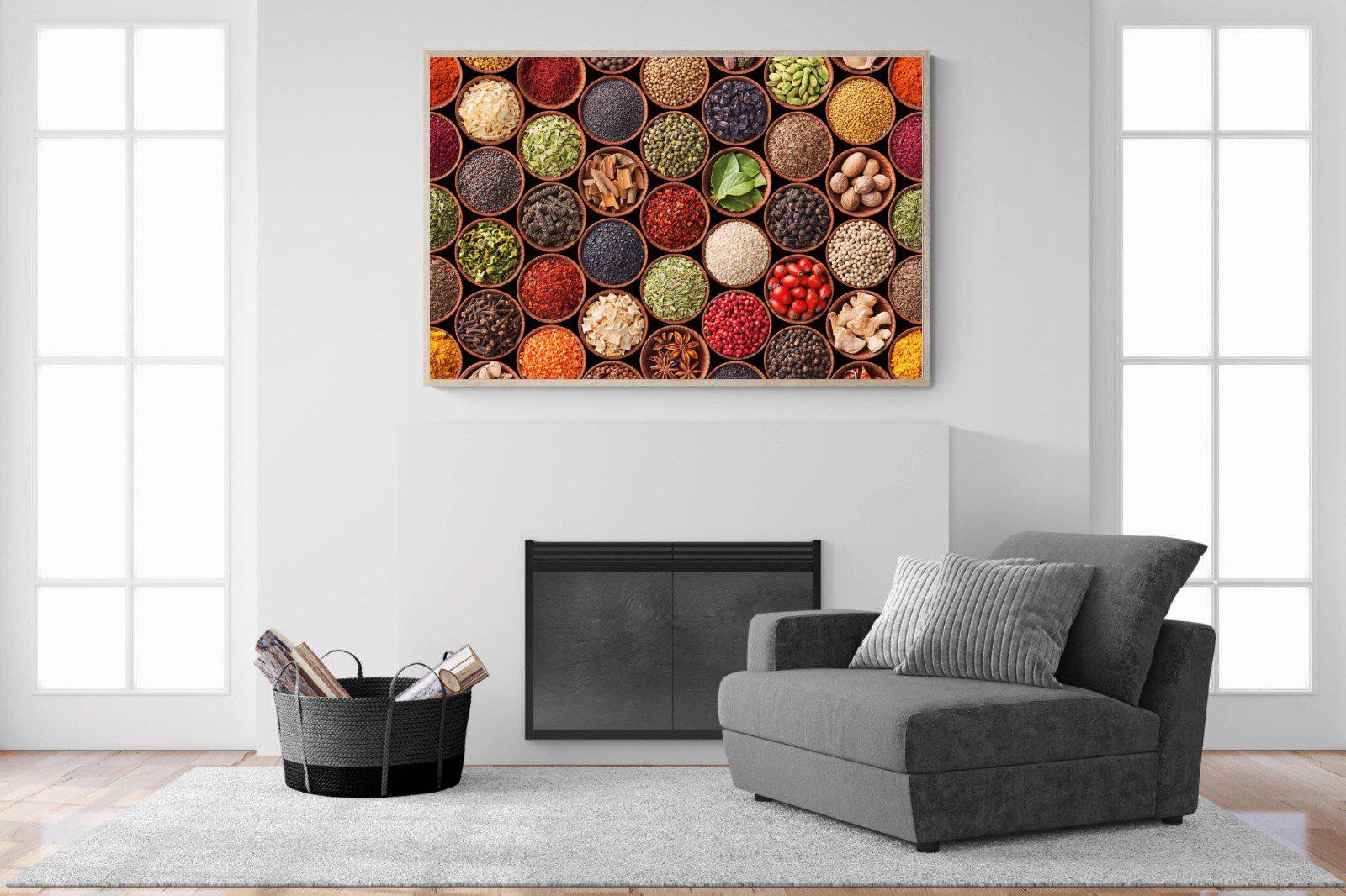 Herbs & Spices-Wall_Art-150 x 100cm-Mounted Canvas-Wood-Pixalot