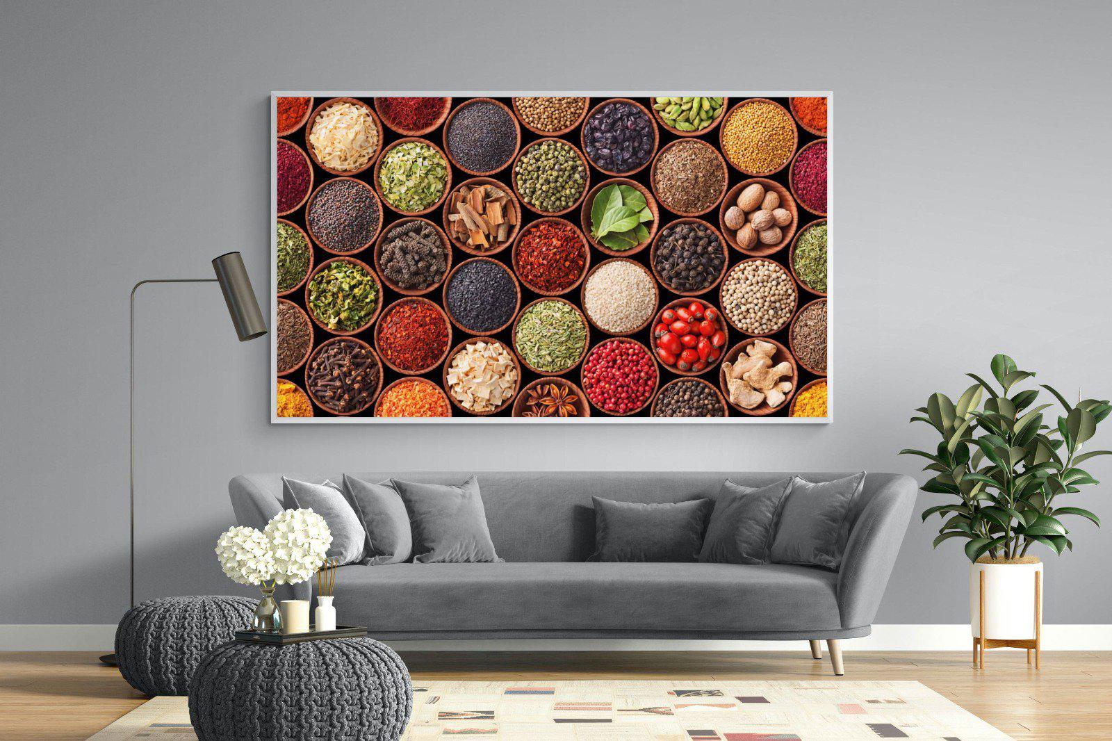 Herbs & Spices-Wall_Art-220 x 130cm-Mounted Canvas-White-Pixalot