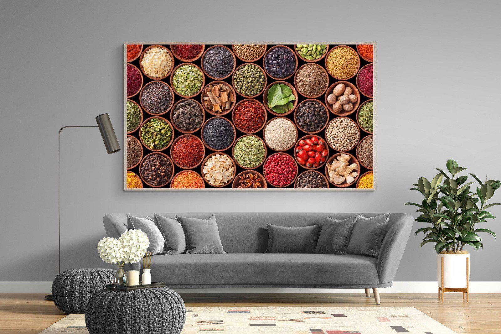 Herbs & Spices-Wall_Art-220 x 130cm-Mounted Canvas-Wood-Pixalot