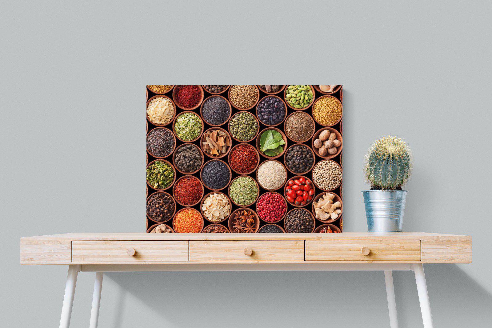 Herbs & Spices-Wall_Art-80 x 60cm-Mounted Canvas-No Frame-Pixalot