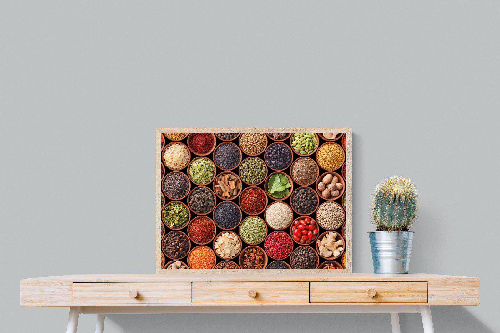 Herbs & Spices-Wall_Art-80 x 60cm-Mounted Canvas-Wood-Pixalot