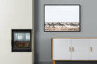 Herd Sprint-Wall_Art-100 x 75cm-Mounted Canvas-Black-Pixalot