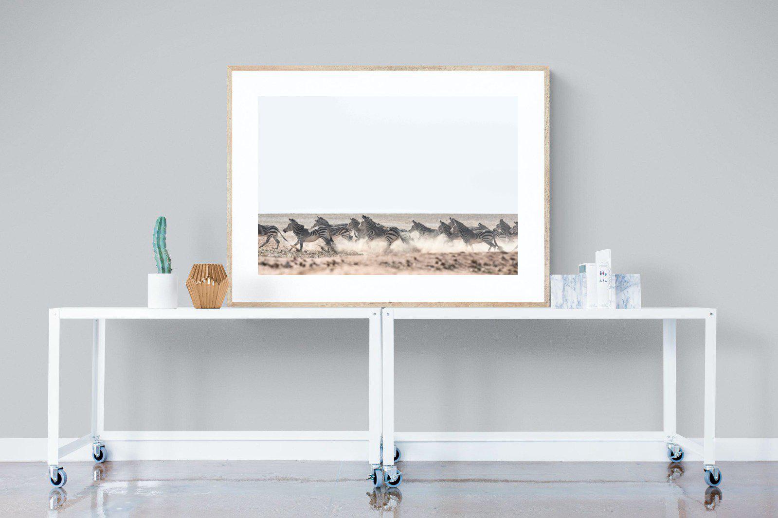 Herd Sprint-Wall_Art-120 x 90cm-Framed Print-Wood-Pixalot