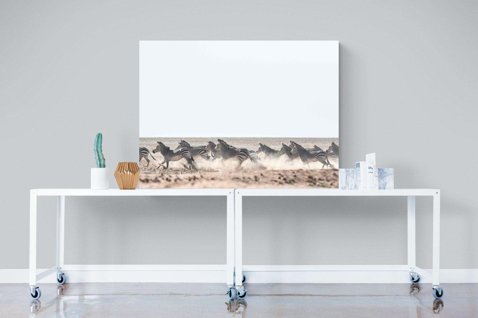 Herd Sprint-Wall_Art-120 x 90cm-Mounted Canvas-No Frame-Pixalot