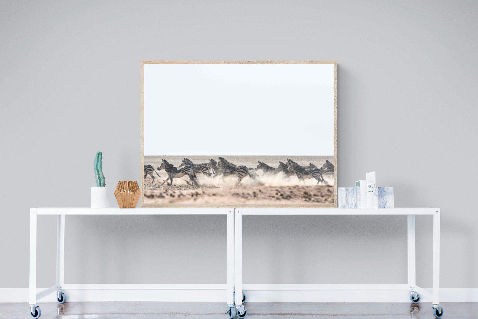Herd Sprint-Wall_Art-120 x 90cm-Mounted Canvas-Wood-Pixalot