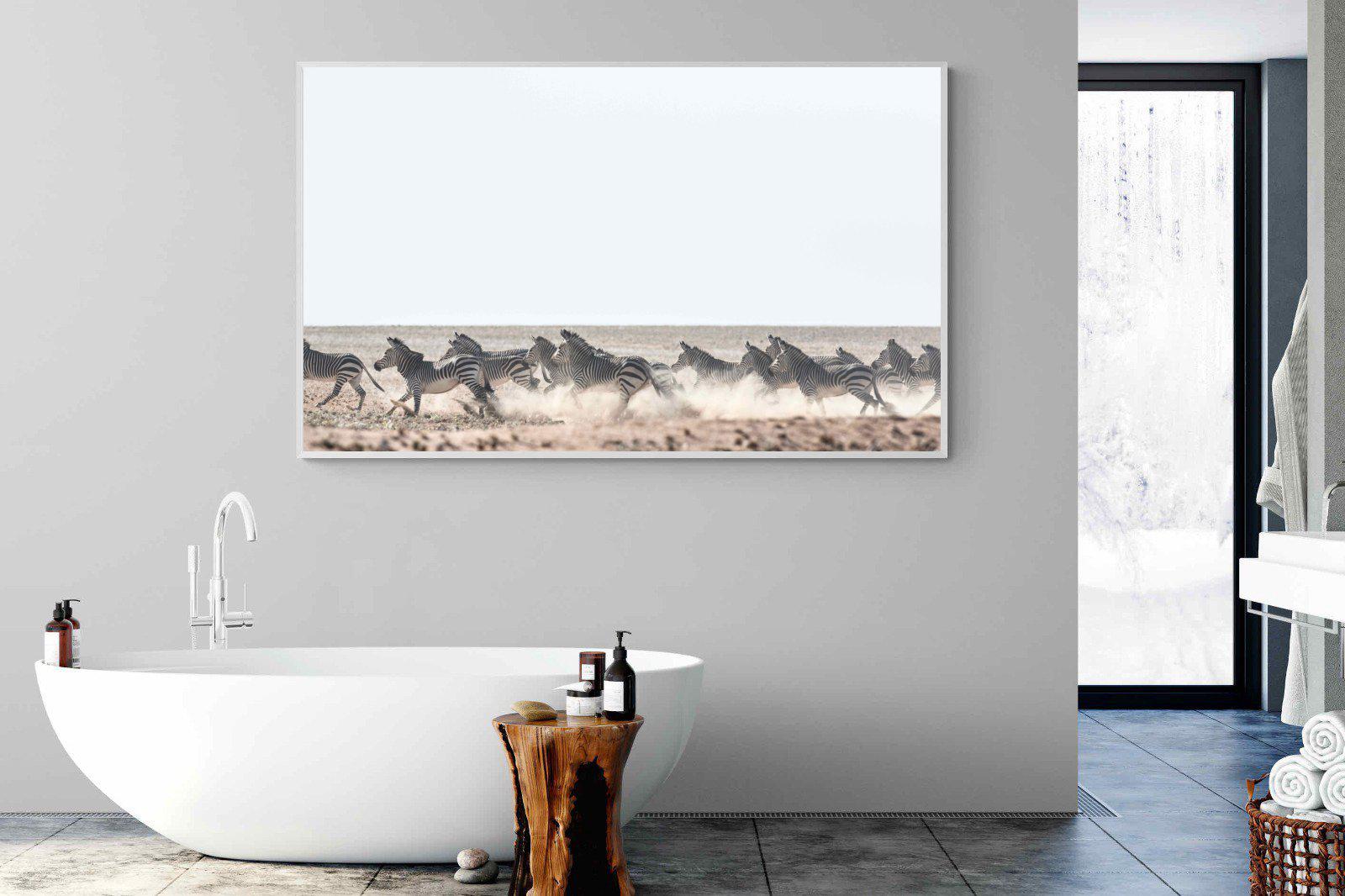 Herd Sprint-Wall_Art-180 x 110cm-Mounted Canvas-White-Pixalot