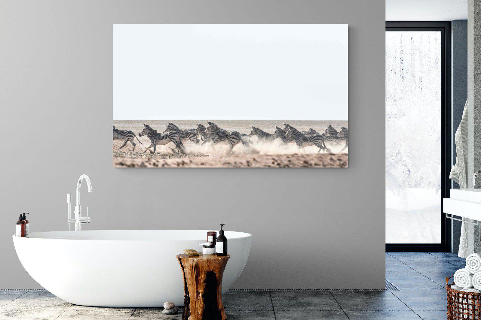Herd Sprint-Wall_Art-180 x 110cm-Mounted Canvas-No Frame-Pixalot