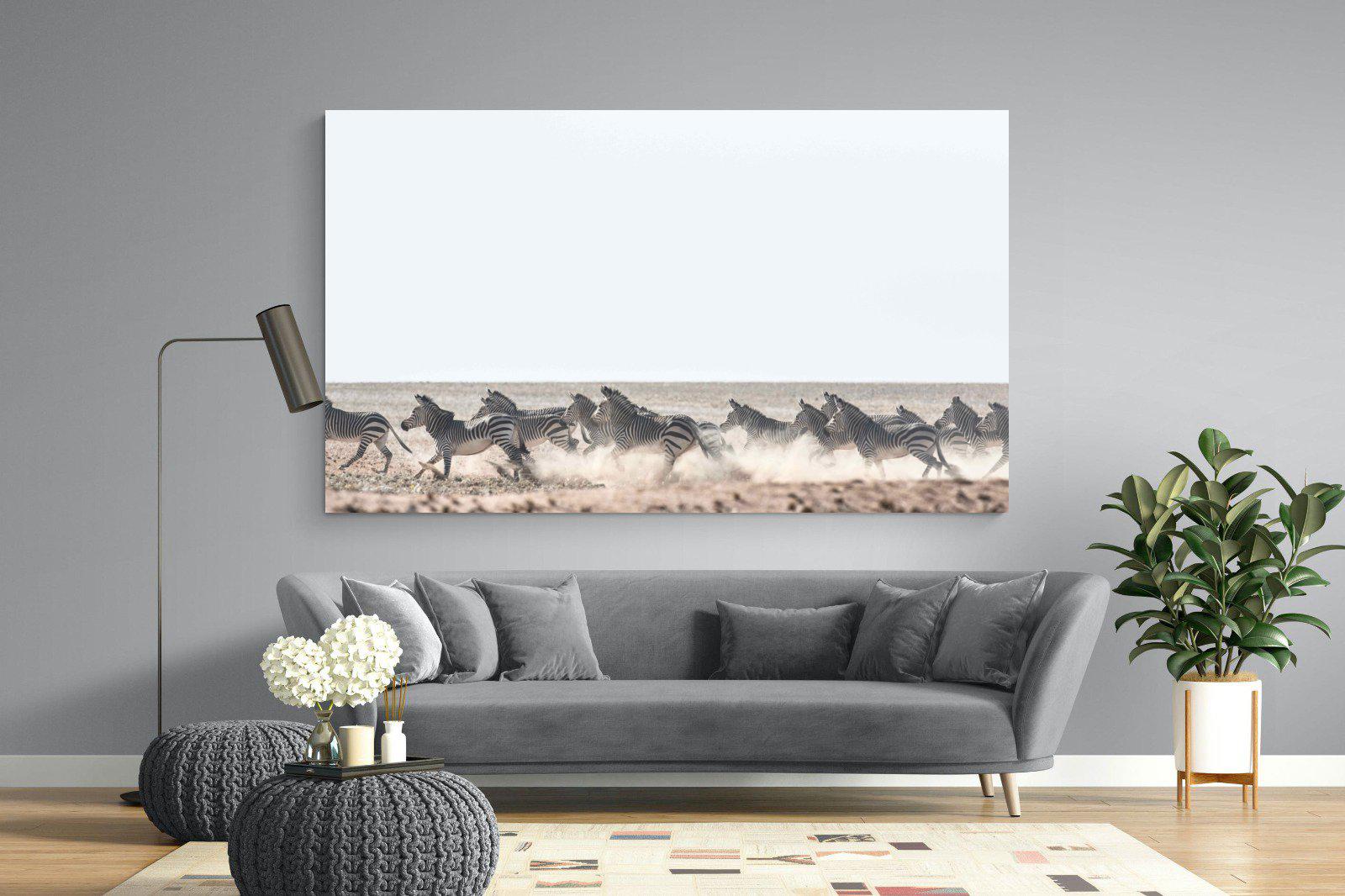 Herd Sprint-Wall_Art-220 x 130cm-Mounted Canvas-No Frame-Pixalot