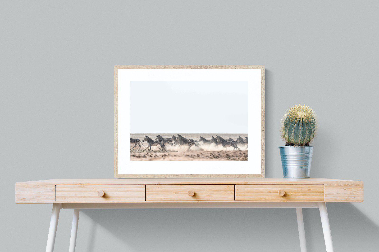 Herd Sprint-Wall_Art-80 x 60cm-Framed Print-Wood-Pixalot