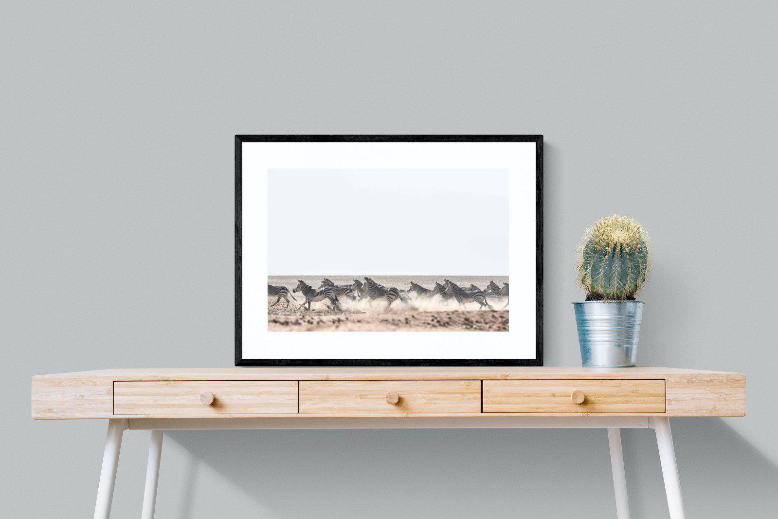 Herd Sprint-Wall_Art-80 x 60cm-Framed Print-Black-Pixalot