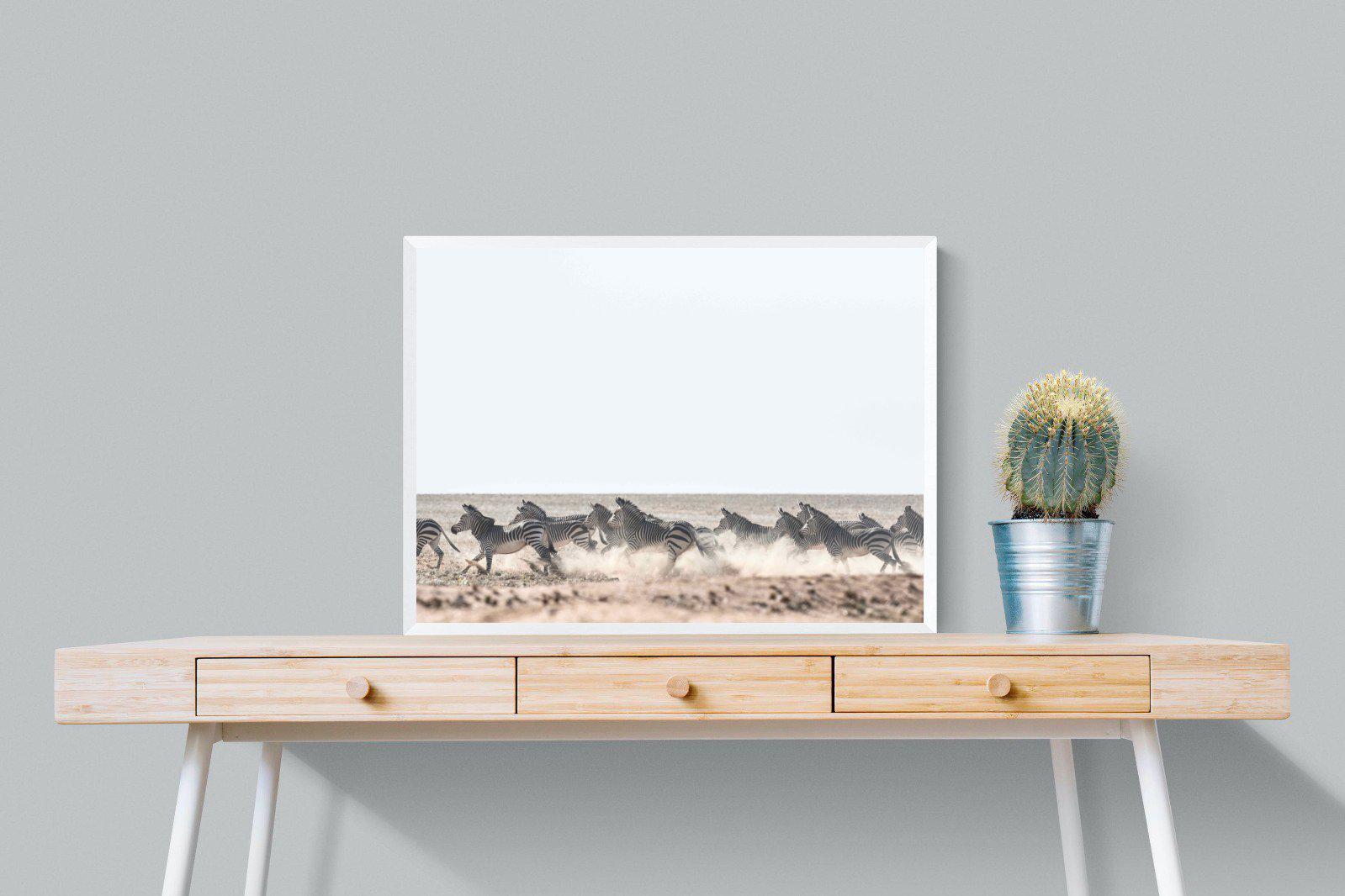 Herd Sprint-Wall_Art-80 x 60cm-Mounted Canvas-White-Pixalot