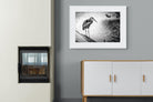 Heron-Wall_Art-100 x 75cm-Framed Print-White-Pixalot