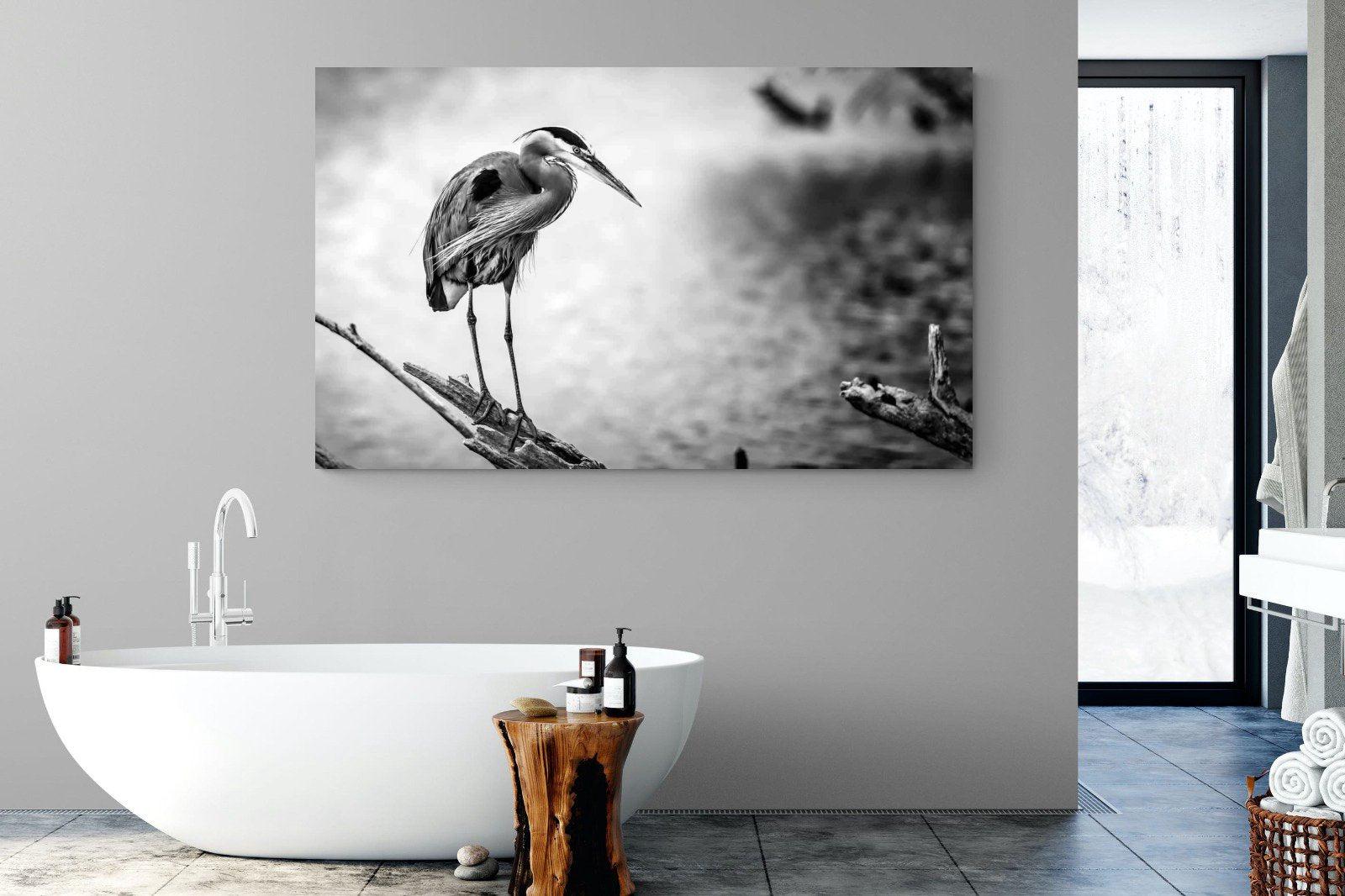 Heron-Wall_Art-180 x 110cm-Mounted Canvas-No Frame-Pixalot