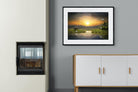 Heron Shed-Wall_Art-100 x 75cm-Framed Print-Black-Pixalot