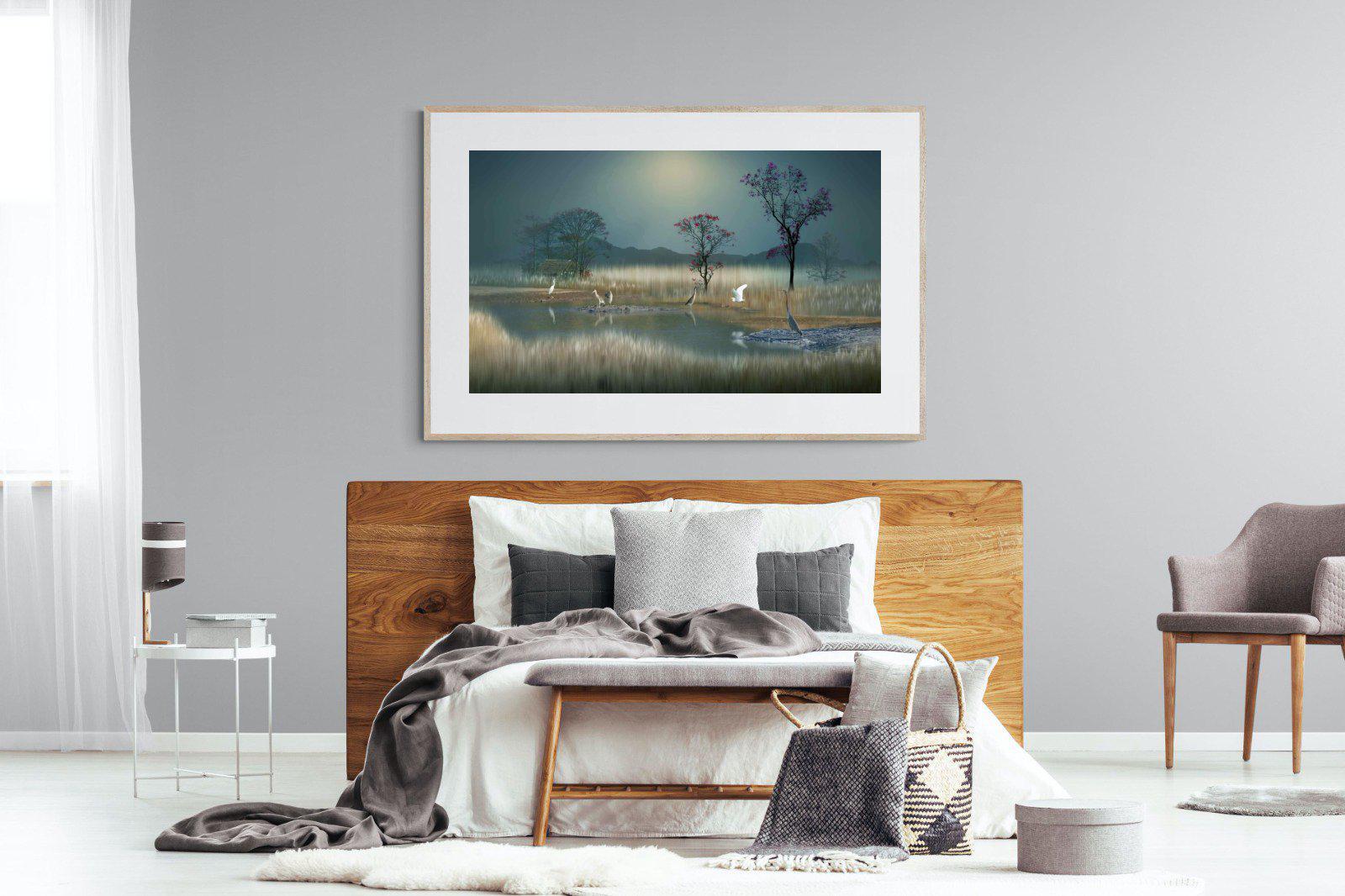 Hidden Calm-Wall_Art-150 x 100cm-Framed Print-Wood-Pixalot