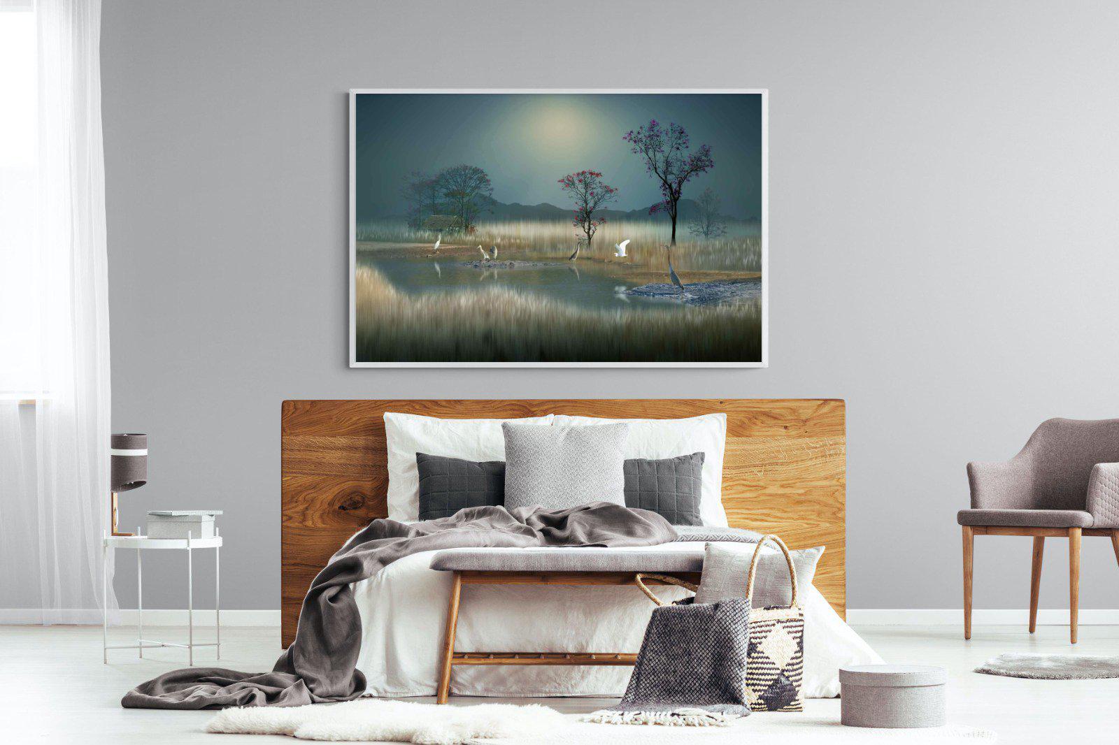 Hidden Calm-Wall_Art-150 x 100cm-Mounted Canvas-White-Pixalot