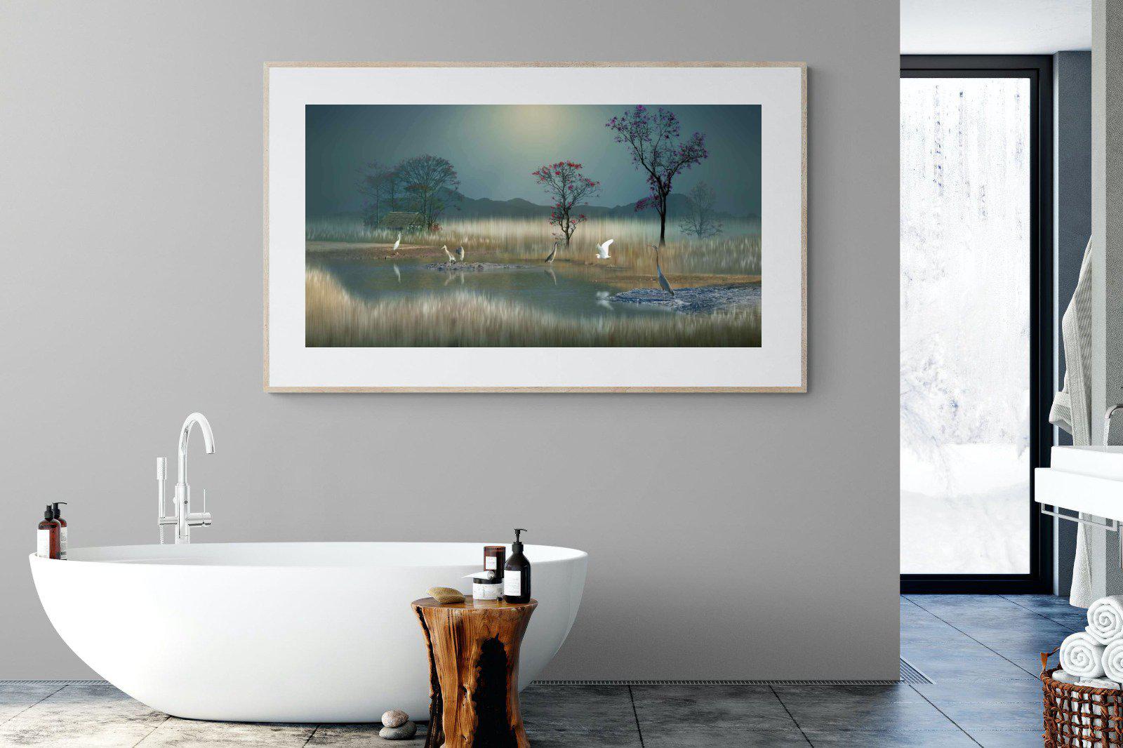 Hidden Calm-Wall_Art-180 x 110cm-Framed Print-Wood-Pixalot