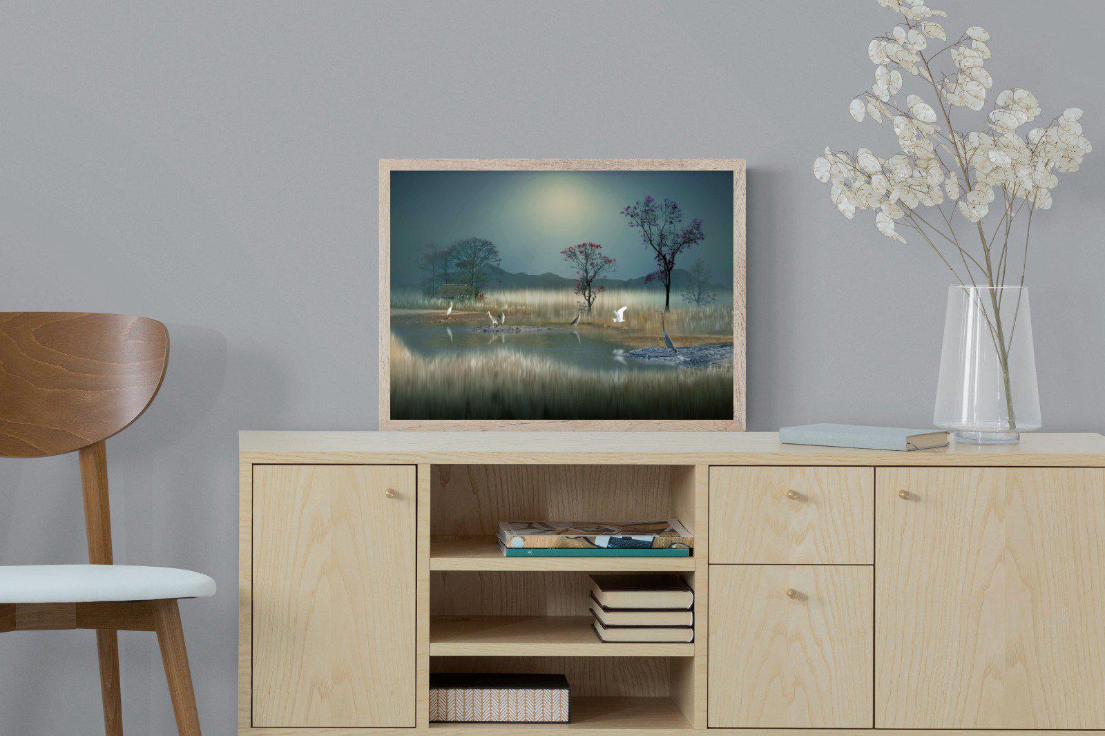 Hidden Calm-Wall_Art-60 x 45cm-Mounted Canvas-Wood-Pixalot