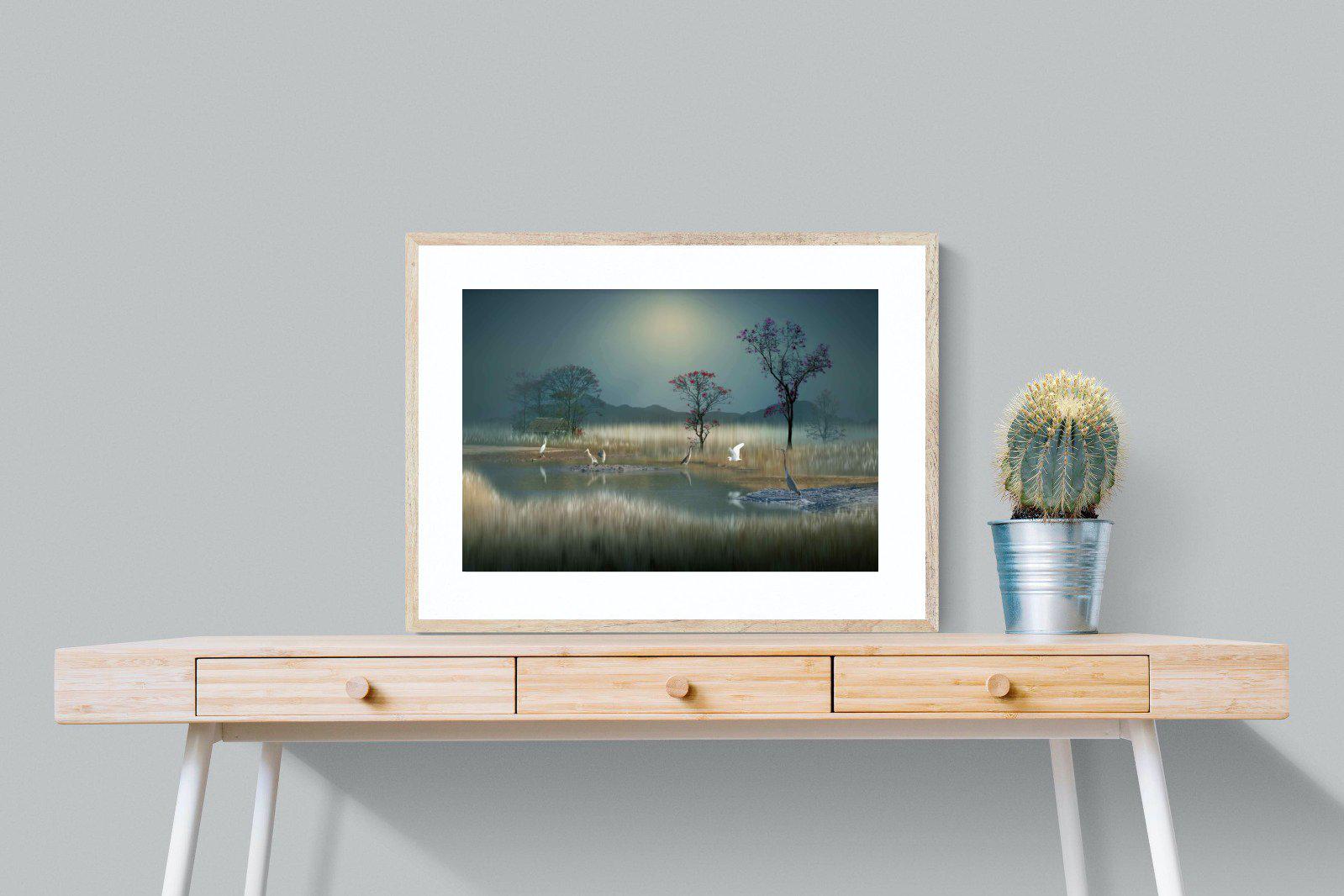 Hidden Calm-Wall_Art-80 x 60cm-Framed Print-Wood-Pixalot