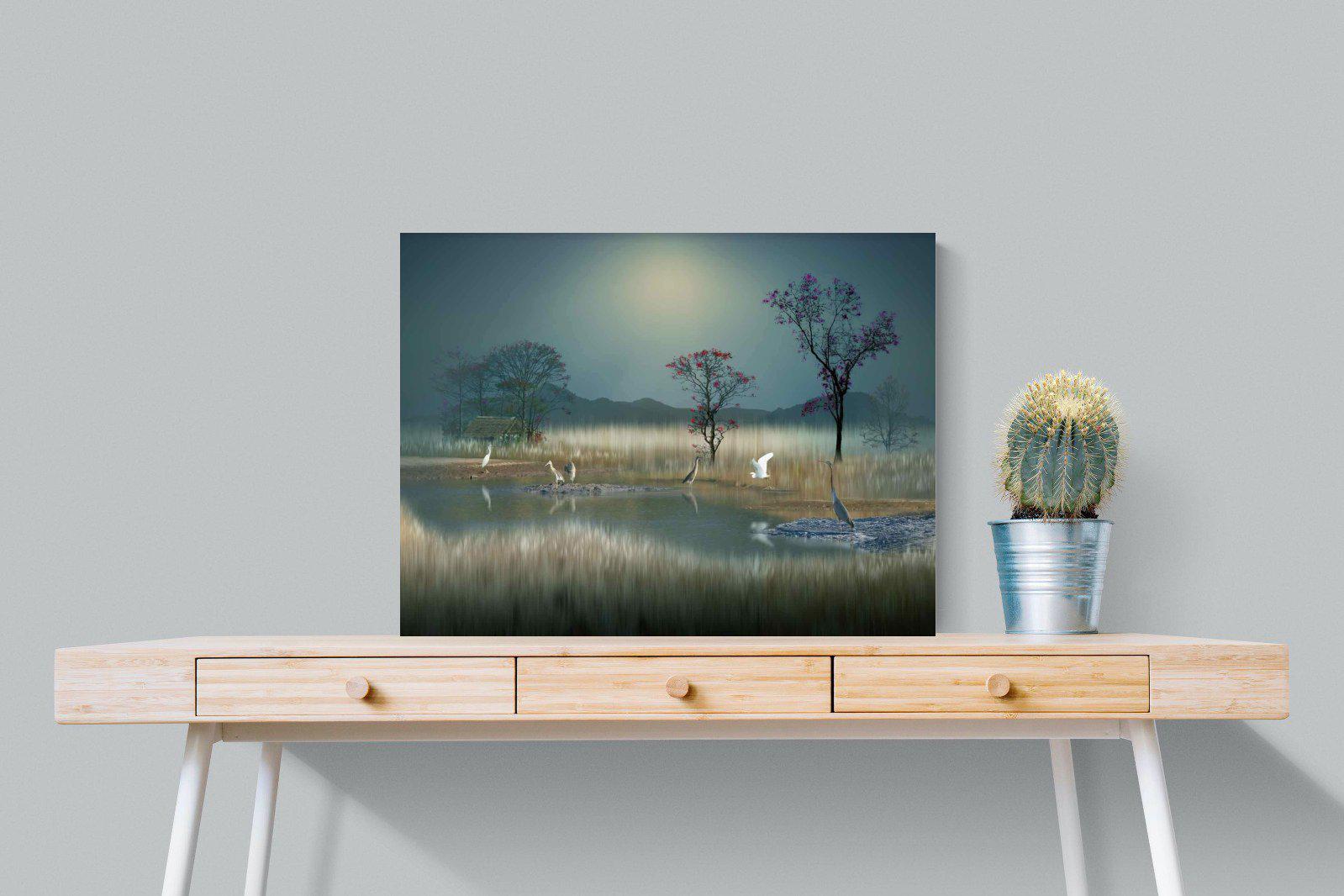 Hidden Calm-Wall_Art-80 x 60cm-Mounted Canvas-No Frame-Pixalot