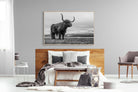Highland Cow-Wall_Art-150 x 100cm-Mounted Canvas-Wood-Pixalot