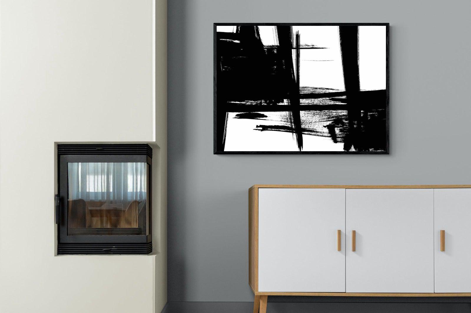 Hijinks-Wall_Art-100 x 75cm-Mounted Canvas-Black-Pixalot