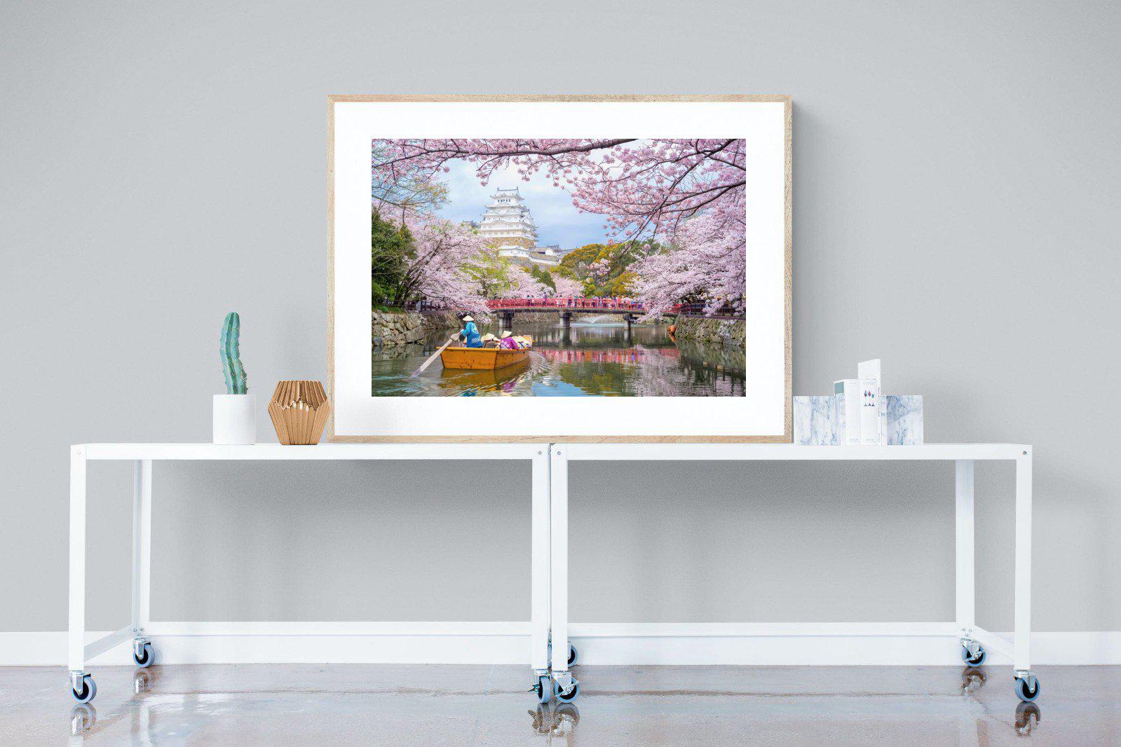 Himeji Castle-Wall_Art-120 x 90cm-Framed Print-Wood-Pixalot