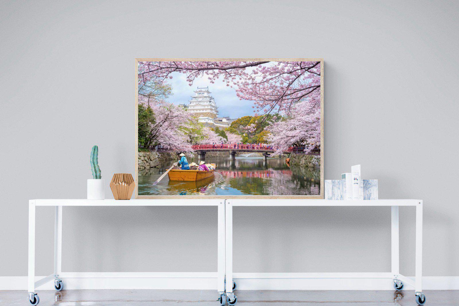 Himeji Castle-Wall_Art-120 x 90cm-Mounted Canvas-Wood-Pixalot