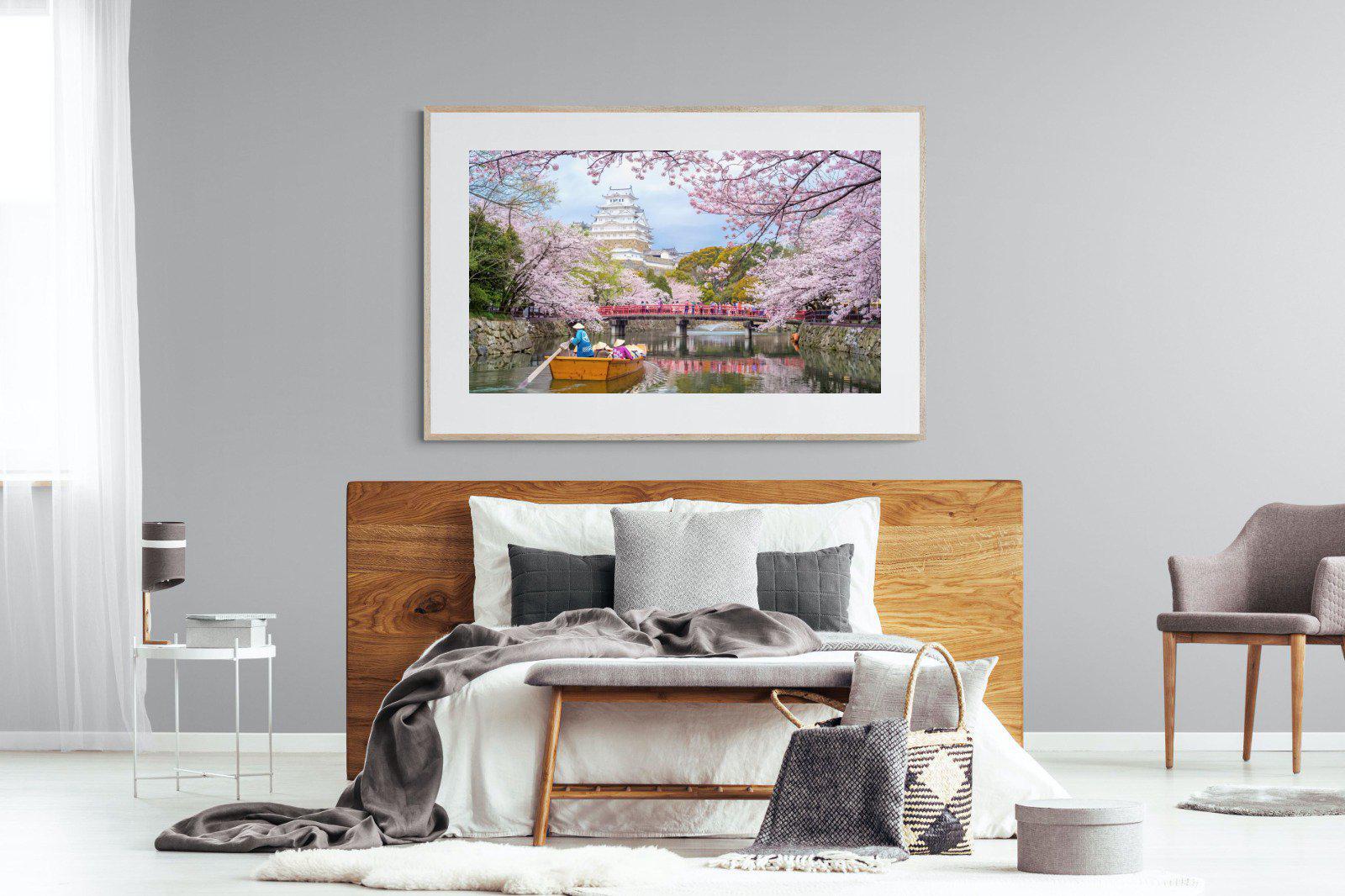 Himeji Castle-Wall_Art-150 x 100cm-Framed Print-Wood-Pixalot