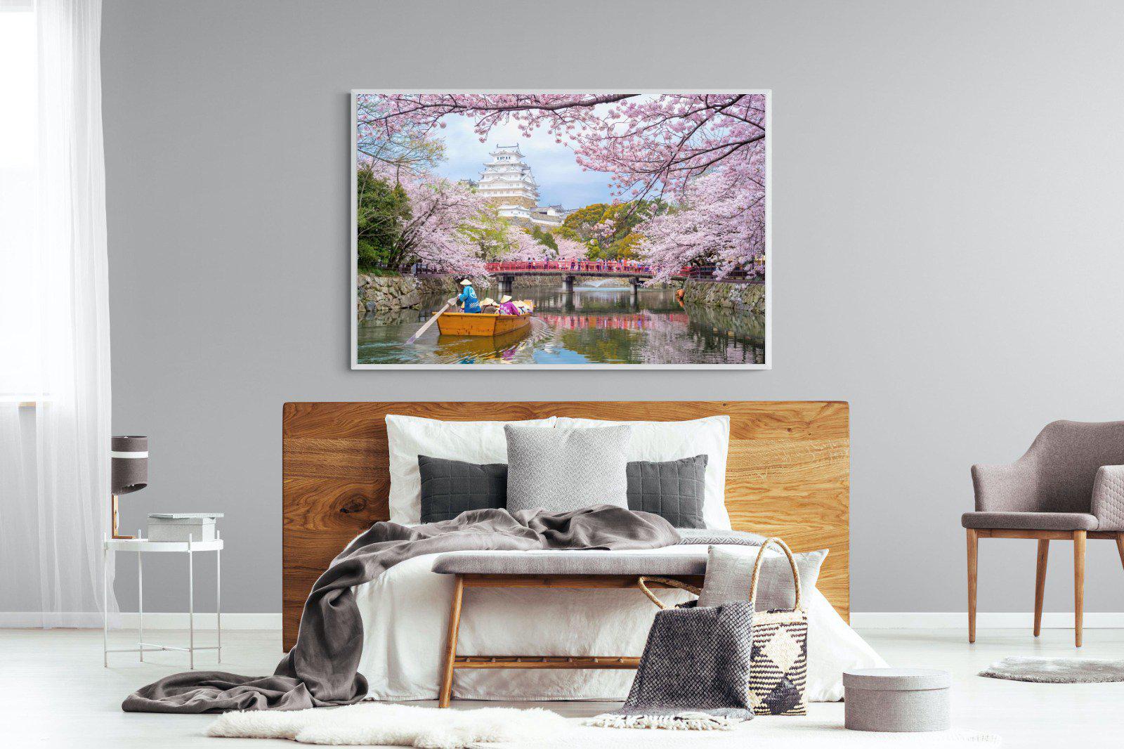 Himeji Castle-Wall_Art-150 x 100cm-Mounted Canvas-White-Pixalot