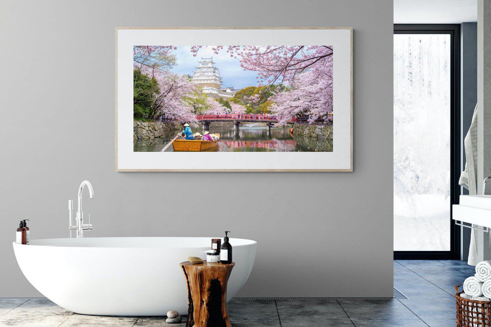 Himeji Castle-Wall_Art-180 x 110cm-Framed Print-Wood-Pixalot
