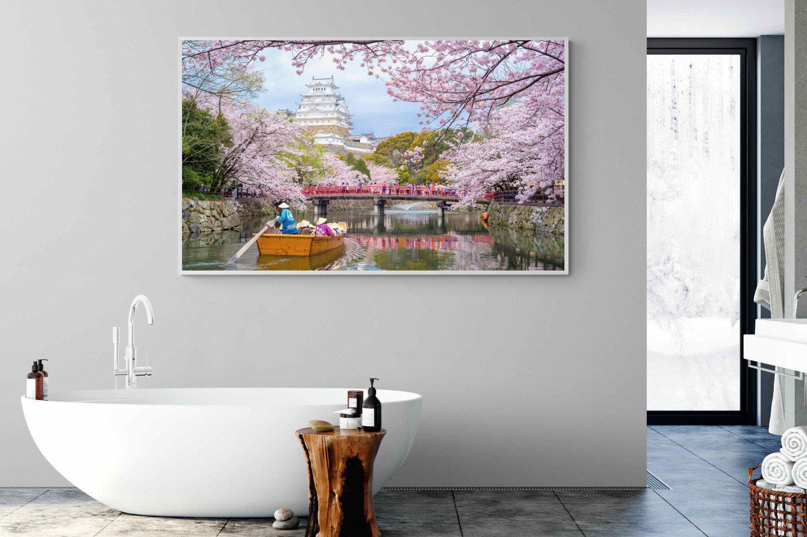 Himeji Castle-Wall_Art-180 x 110cm-Mounted Canvas-White-Pixalot