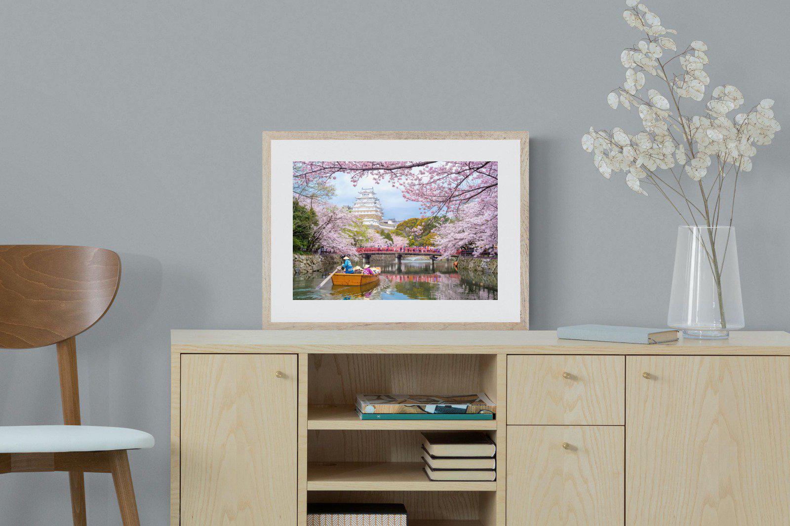 Himeji Castle-Wall_Art-60 x 45cm-Framed Print-Wood-Pixalot