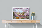 Himeji Castle-Wall_Art-80 x 60cm-Mounted Canvas-White-Pixalot