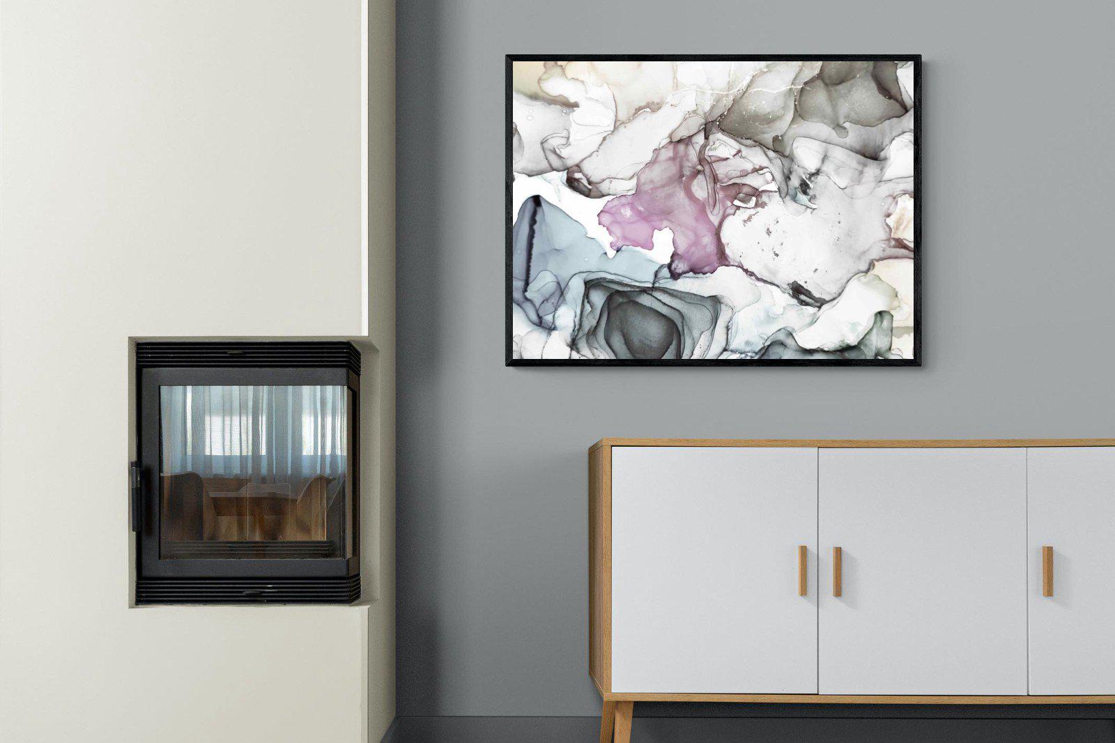Hint-Wall_Art-100 x 75cm-Mounted Canvas-Black-Pixalot