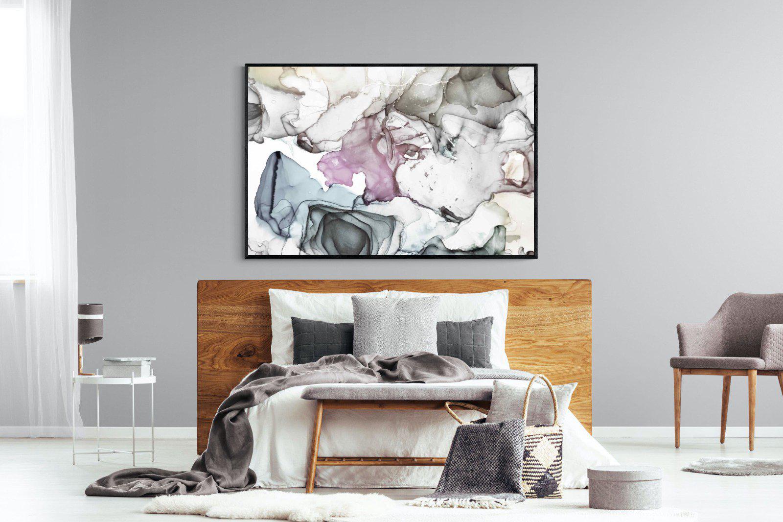 Hint-Wall_Art-150 x 100cm-Mounted Canvas-Black-Pixalot