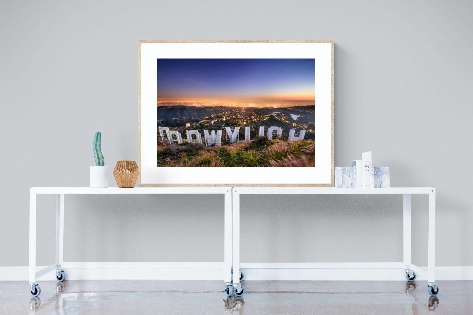 Hollywood-Wall_Art-120 x 90cm-Framed Print-Wood-Pixalot