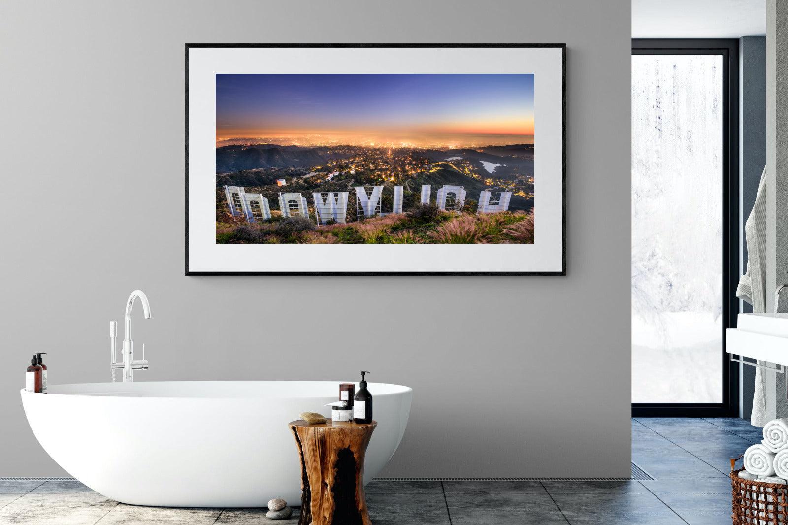Hollywood-Wall_Art-180 x 110cm-Framed Print-Black-Pixalot