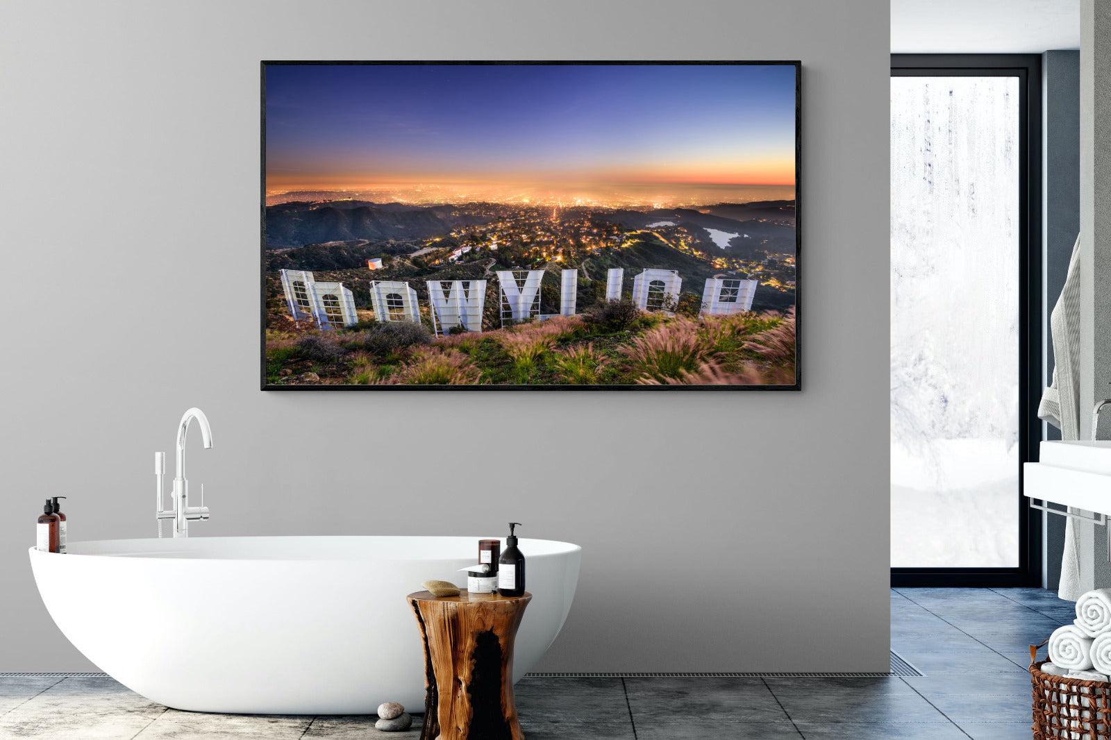 Hollywood-Wall_Art-180 x 110cm-Mounted Canvas-Black-Pixalot