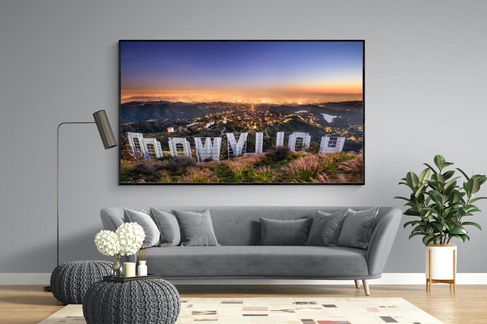 Hollywood-Wall_Art-220 x 130cm-Mounted Canvas-Black-Pixalot
