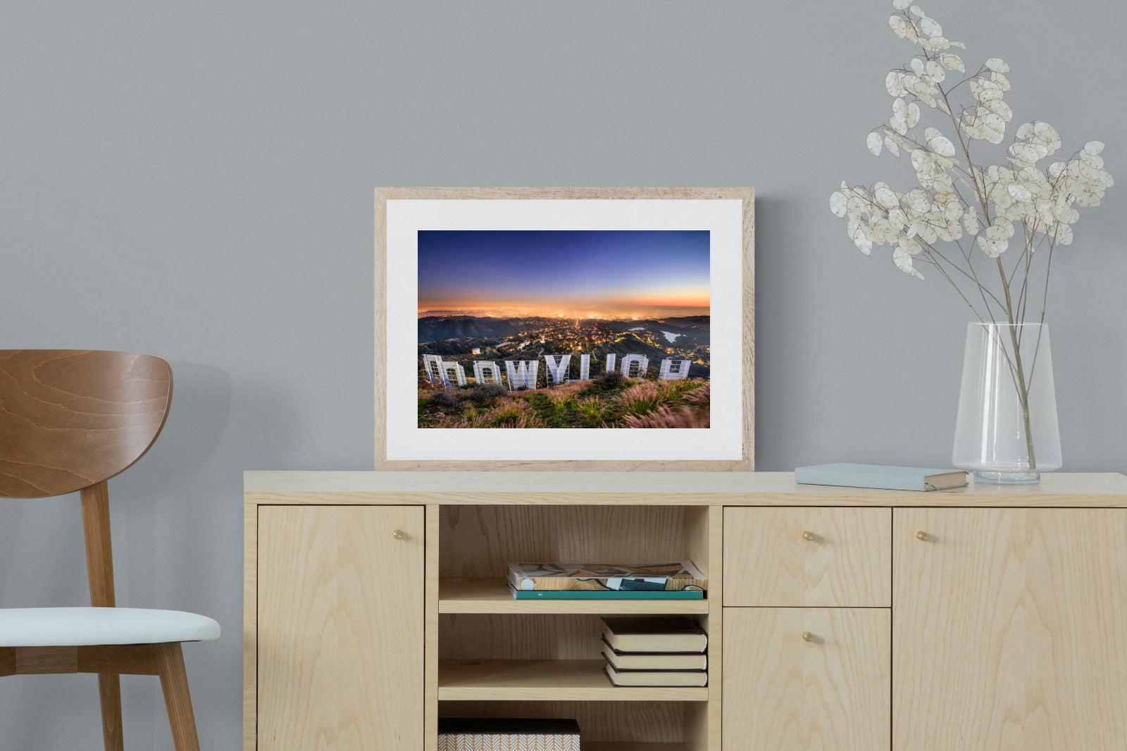 Hollywood-Wall_Art-60 x 45cm-Framed Print-Wood-Pixalot