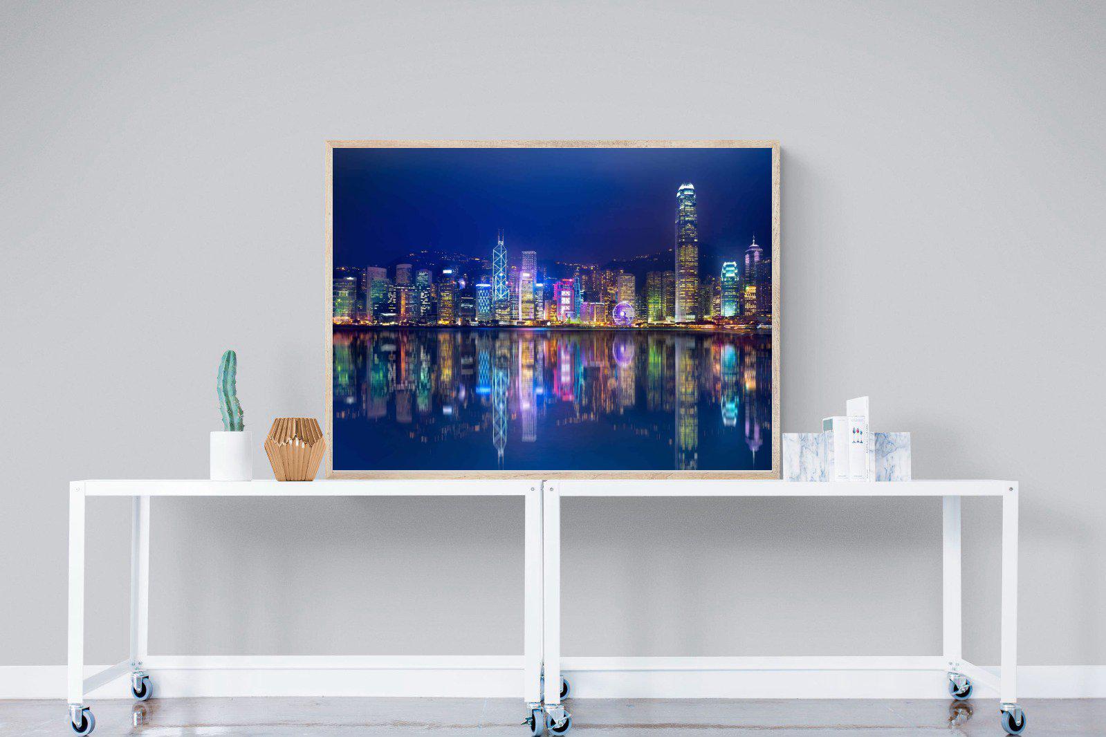 Hong Kong-Wall_Art-120 x 90cm-Mounted Canvas-Wood-Pixalot