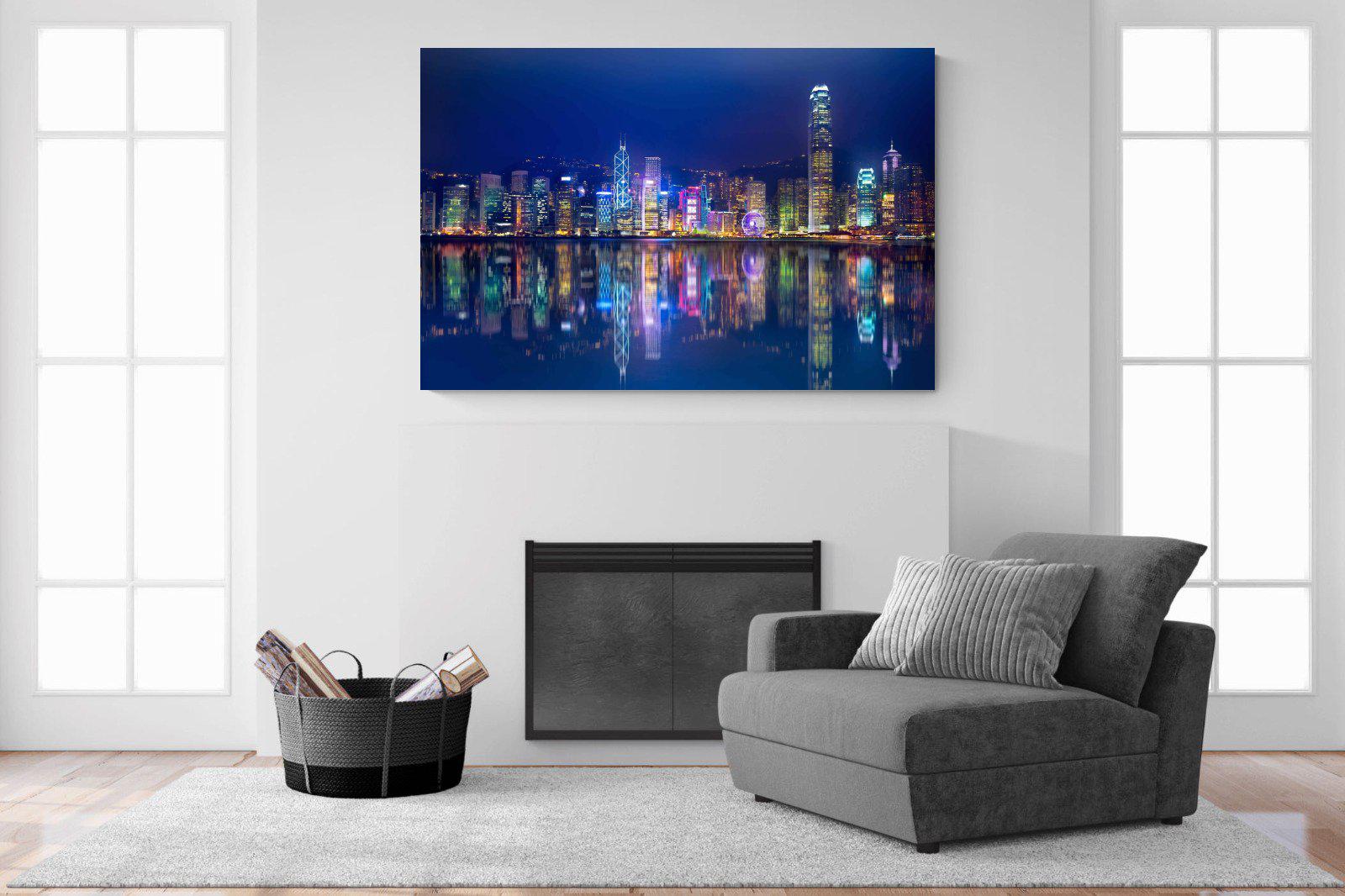Hong Kong-Wall_Art-150 x 100cm-Mounted Canvas-No Frame-Pixalot