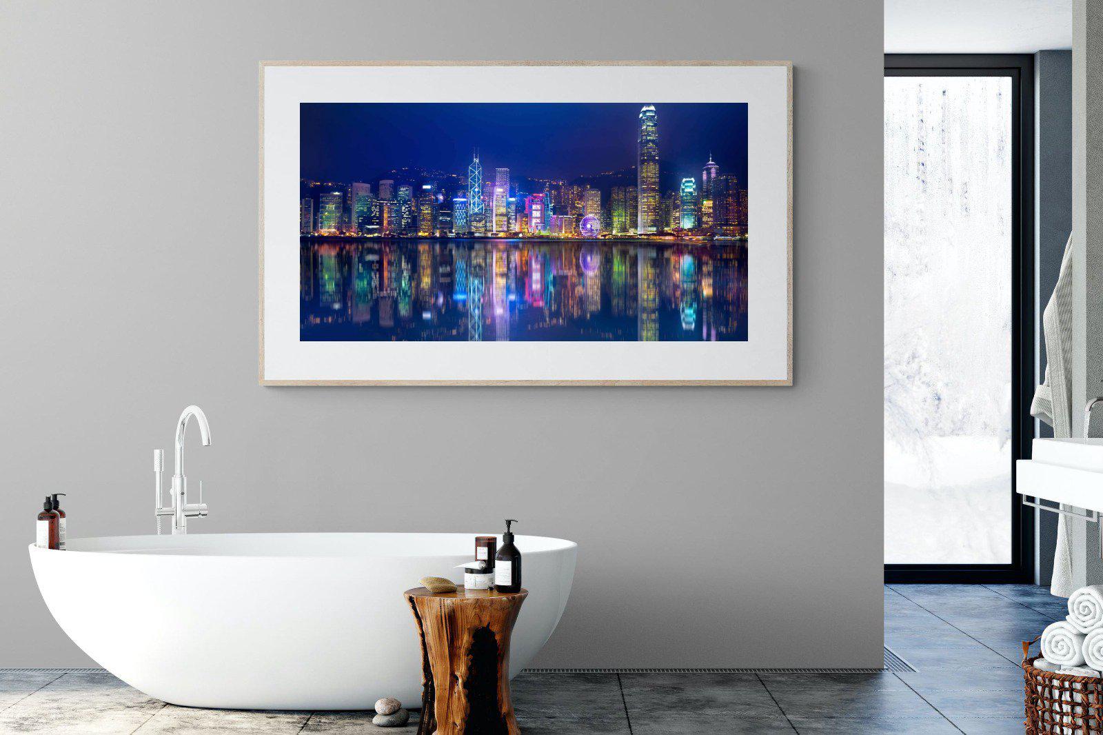 Hong Kong-Wall_Art-180 x 110cm-Framed Print-Wood-Pixalot